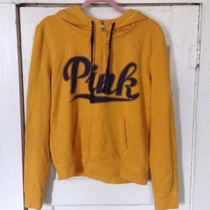 Vintage look PINK hoodie